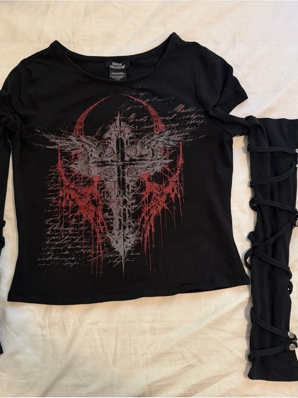 Hot Topic Social Collision Gothic Punk Top – Size M